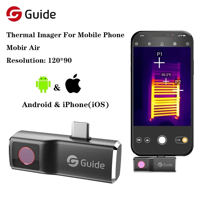 Infiray P2 Pro Macro Lens - Kamera pencitraan termal inframerah ponsel iPhone