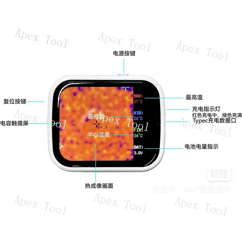 Perangkat pencitraan termal mi - Underfloor Heating Thermal Detector ulasan dan harga
