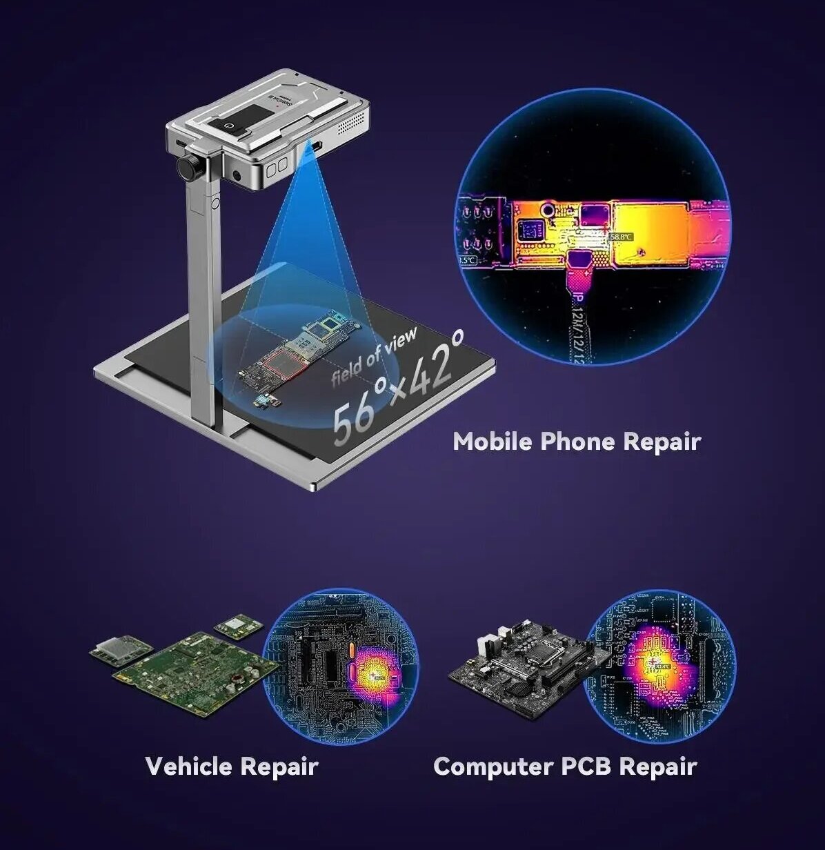 LANGCHI ShortCam III 4K Perala - Pcb Short Circuit Thermal Diagnostics ulasan dan harga