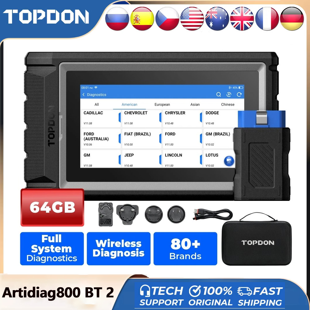 TOPDON ArtiDiag800 BT 2 Alat D - Topdon Tc001 Thermal Camera ulasan dan harga