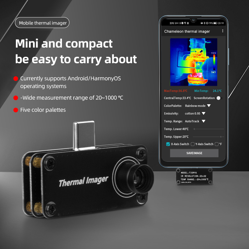 TIOP01 Pencitra Termal Penglih - Tiop01 Thermal Camera ulasan dan harga