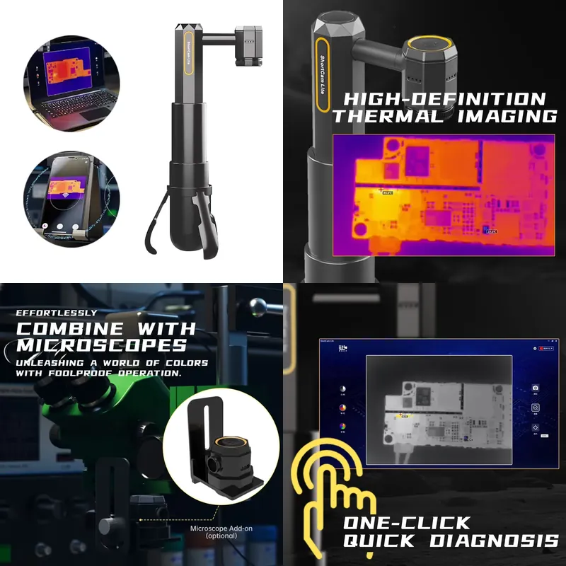 Alat Diagnosa Pencitraan Terma - Shortcam Thermal Imaging Pcb ulasan dan harga